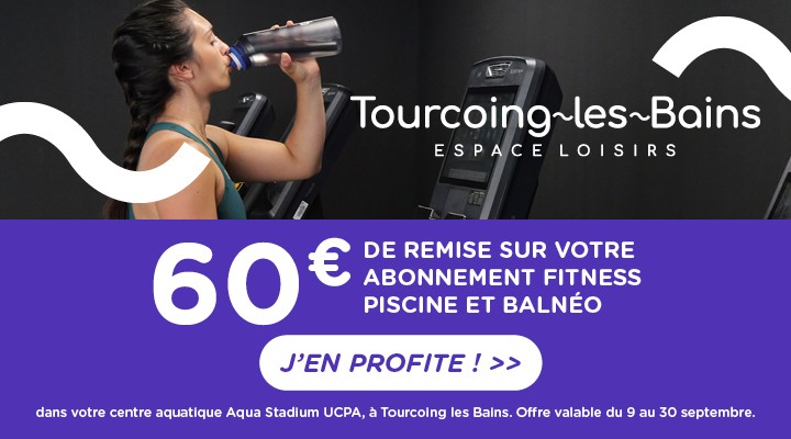 60 euros de remise sur l'abonnement fitness piscine et balnéo